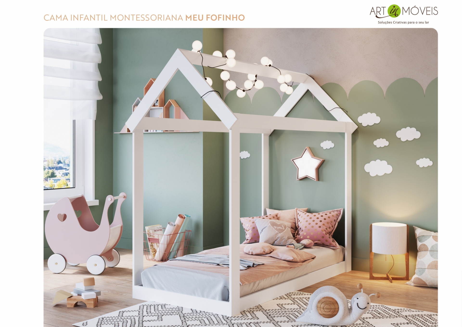 Cama Infantil Montessoriana Meu Fofinho Art In Móveis