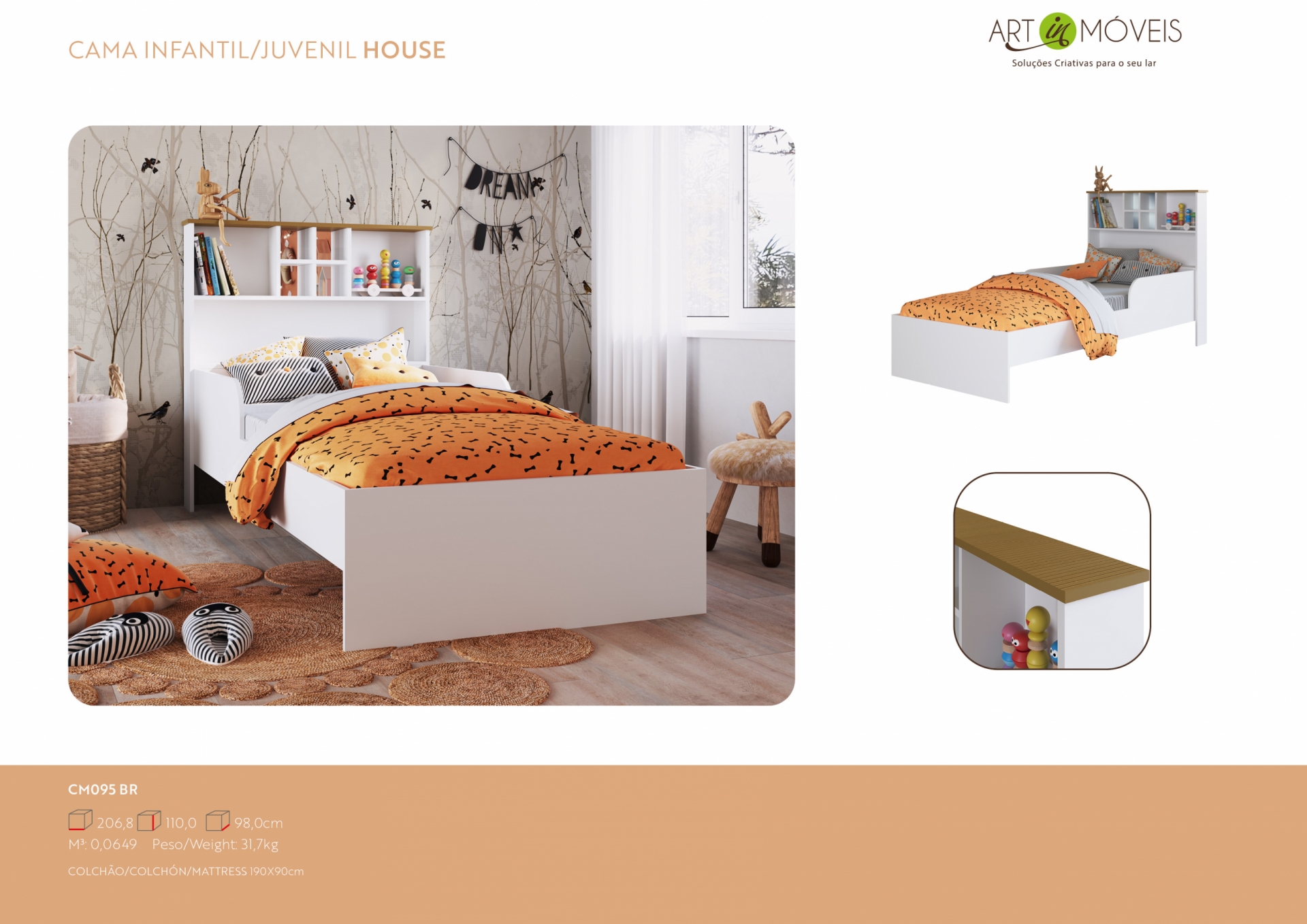 Produto Cama Infantil Juvenil House
