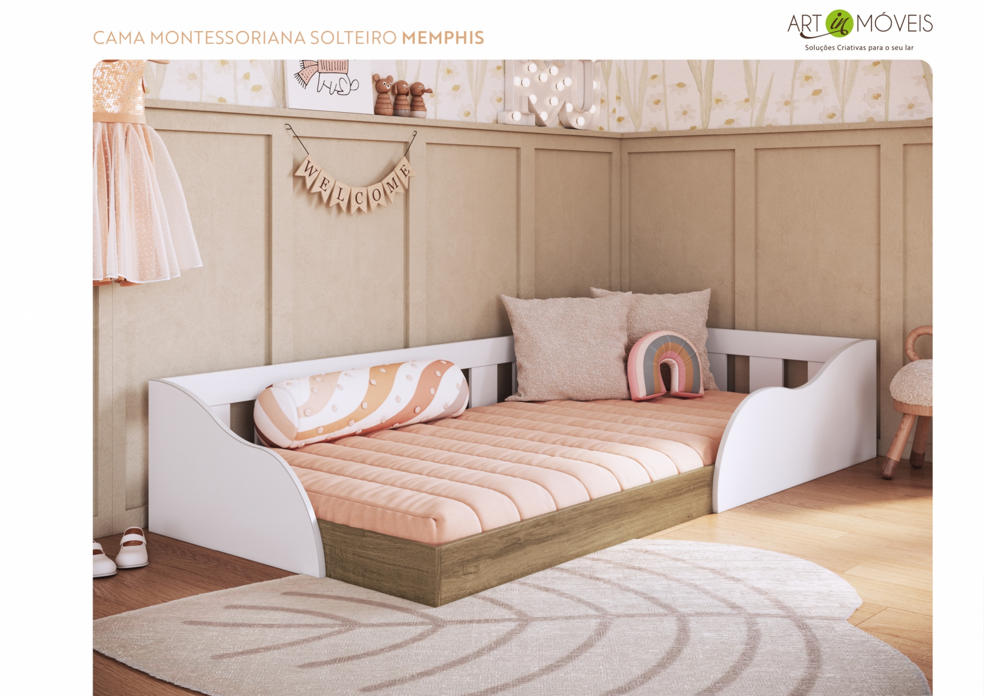 Produto Cama Montessoriana Solteiro Memphis