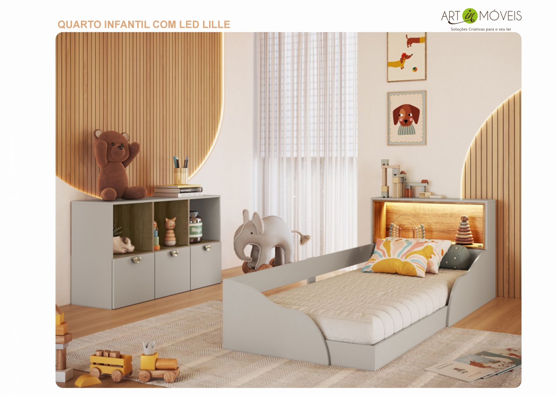 Produto Quarto Infantil com LED Lille