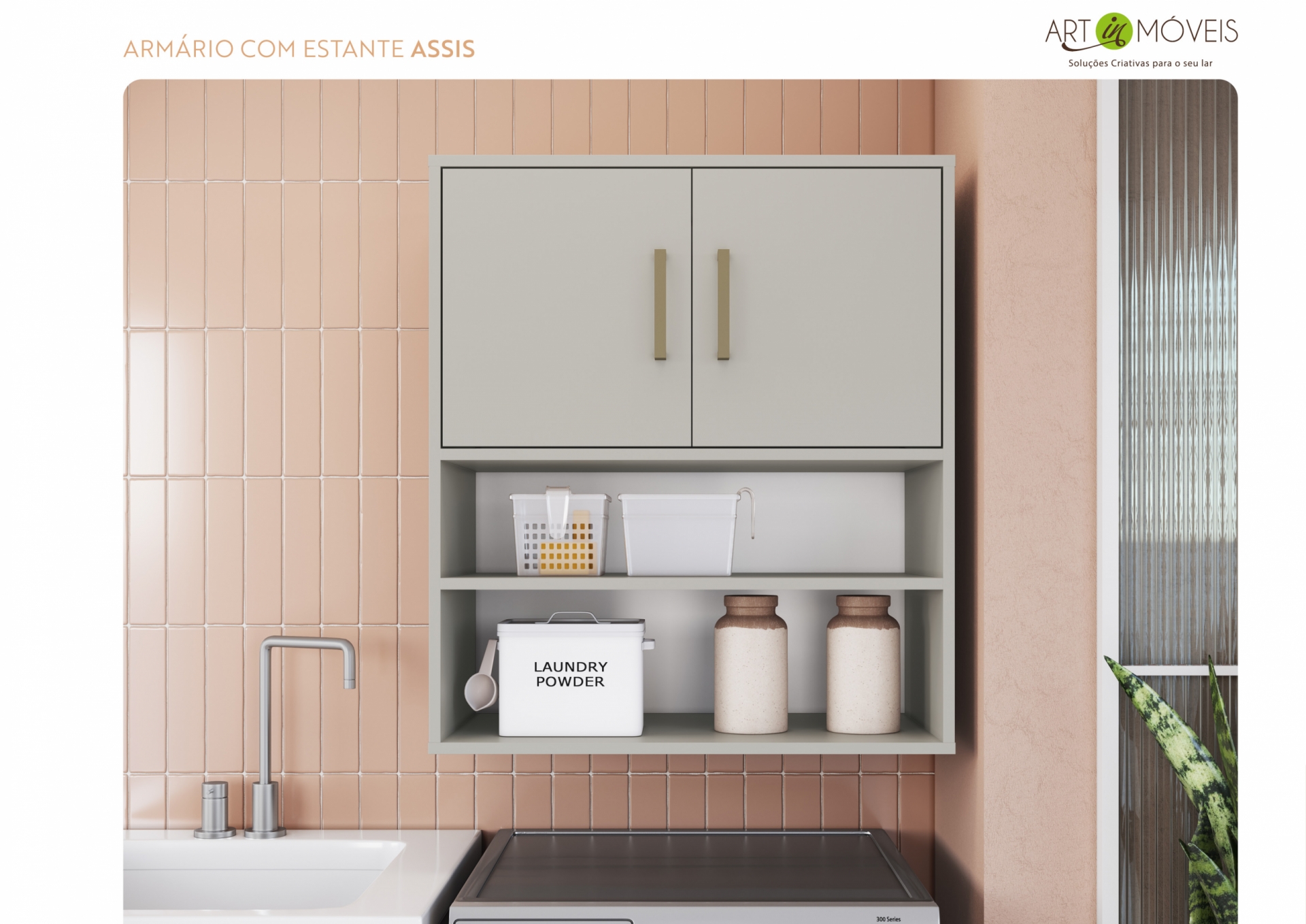 Produto Armário com Estante Assis