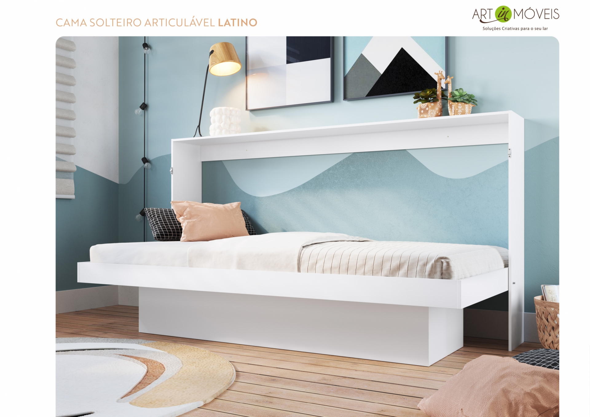 Produto Cama Solteiro Articulável Latino
