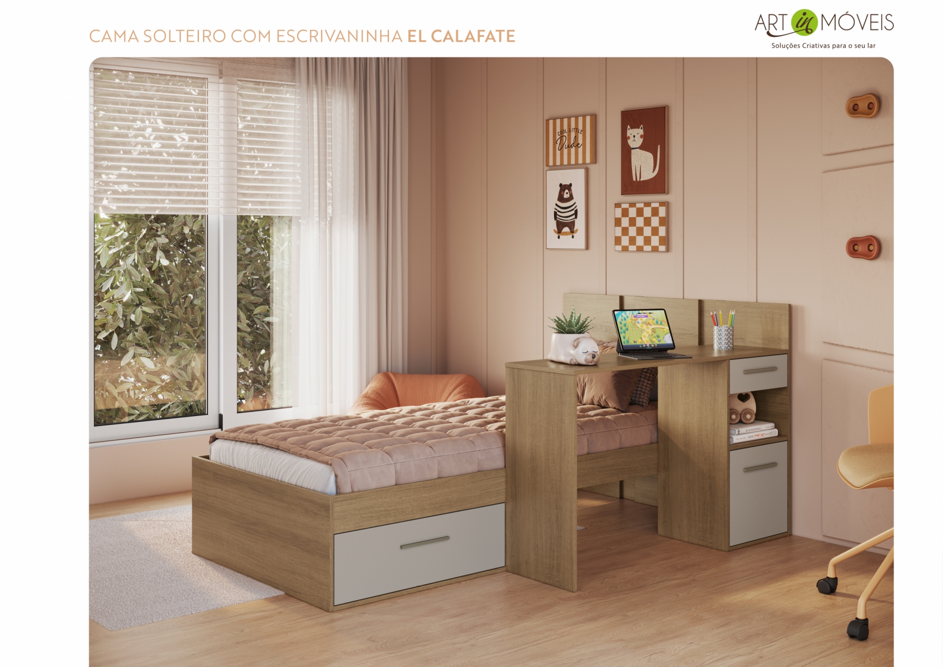 Produto CAMA COM ESCRIVANINHA EL CALAFATE