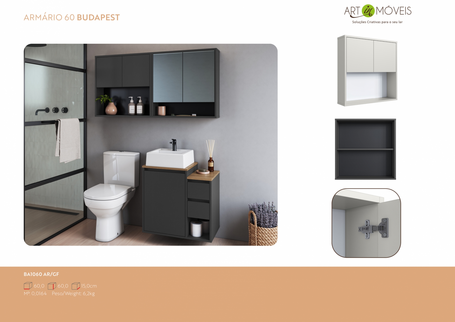 Produto Armário Aéreo Multiuso Budapest