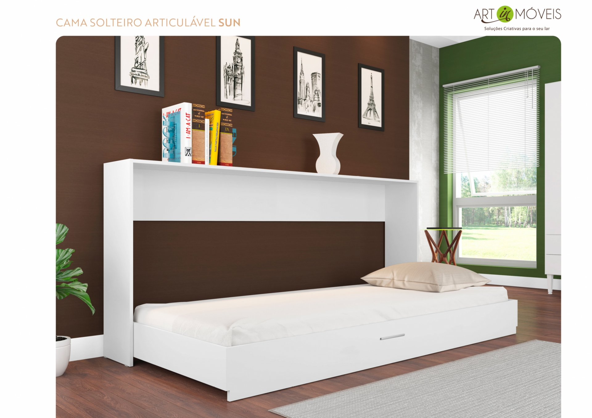 Produto Cama Solteiro Articulável Sun