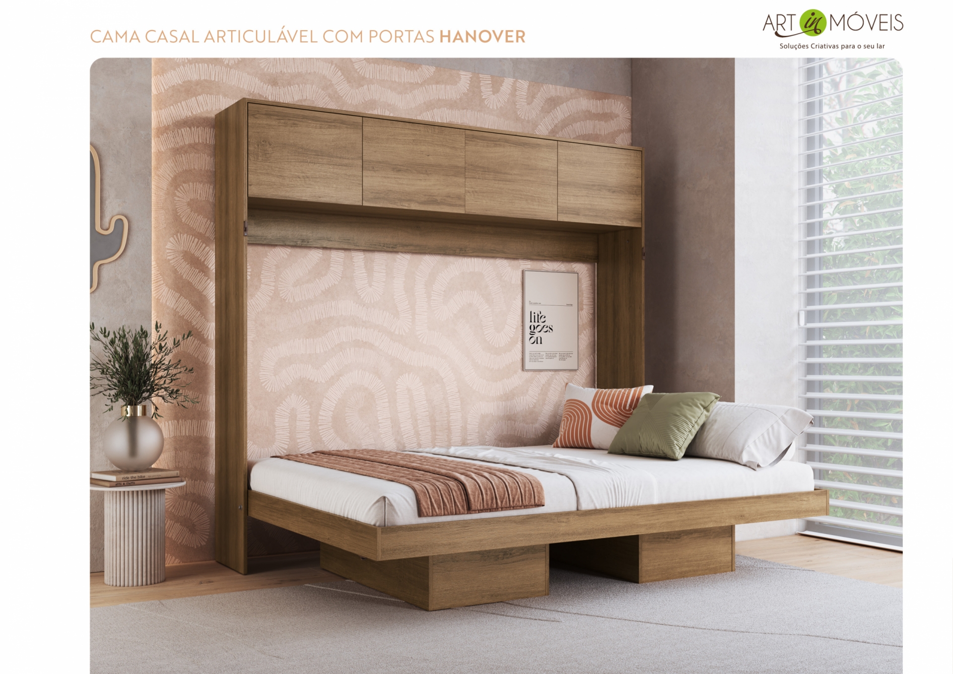 Produto Cama Casal Articulável Hanover com Portas