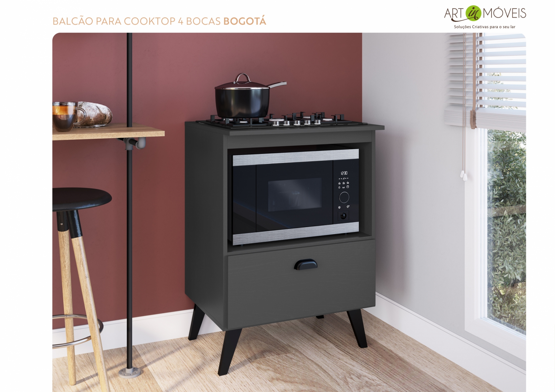 Produto Balcão para Cooktop 4 Bocas Bogotá